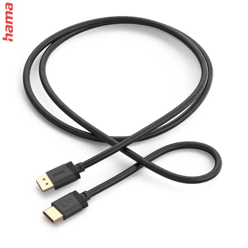 Hama DisplayPort 2.1 kábel UHD/8K, 40 Gb/s, 2 m