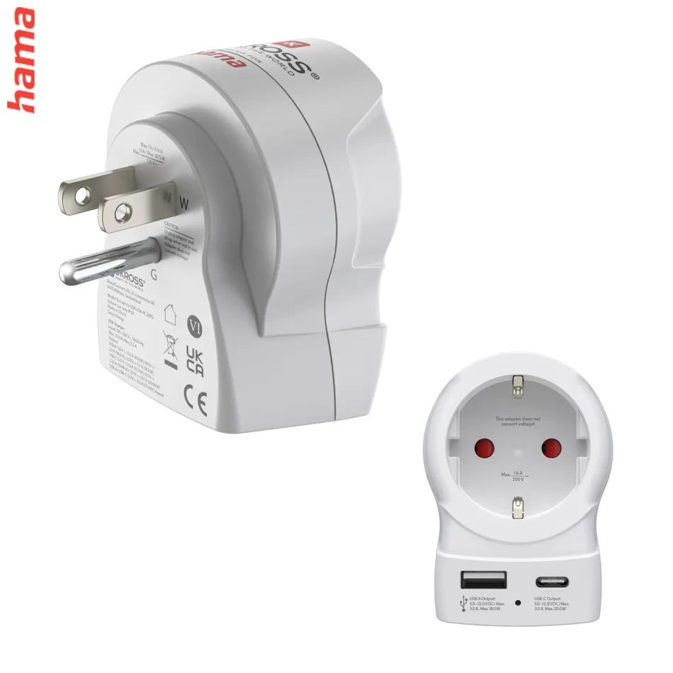 Hama Travel Adapter, 