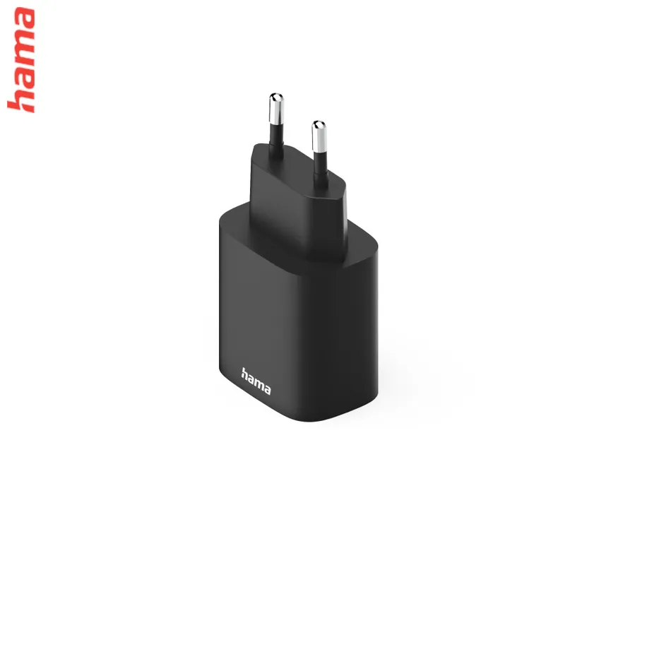 Hama rýchla USB nabíjačka USB-C, USB-A, PD/QC 30 W, čierna