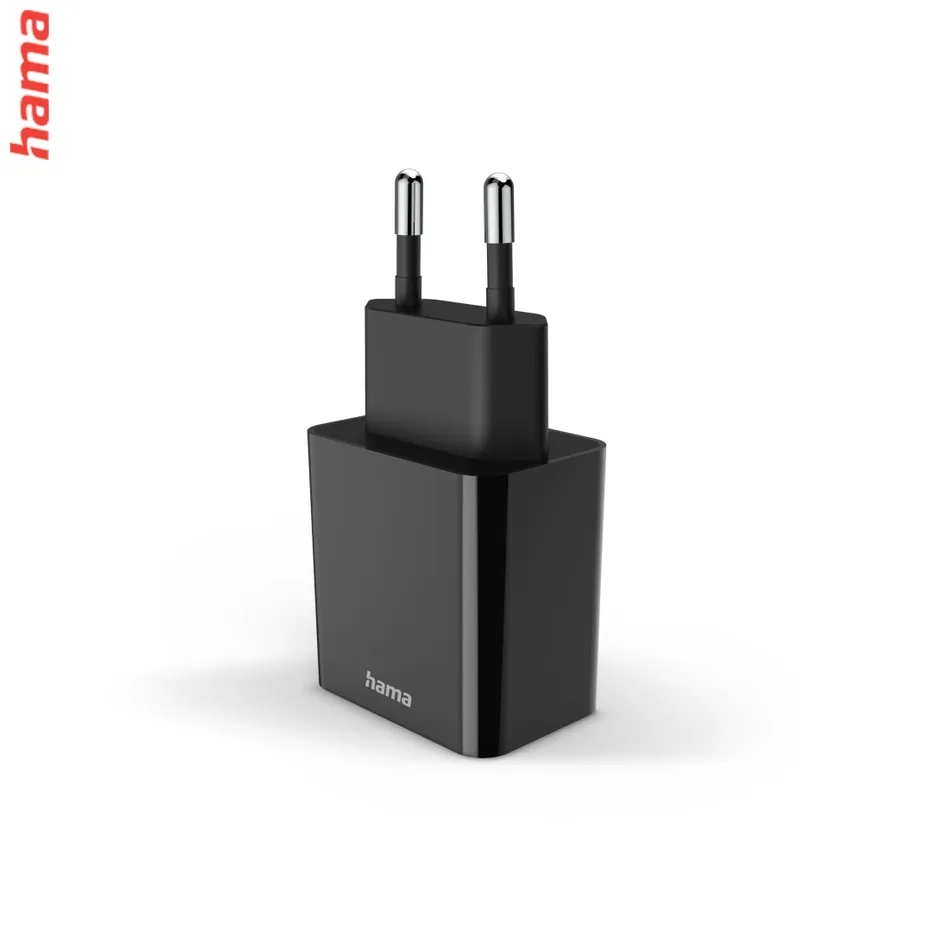 Hama rýchla USB nabíjačka USB-C PD 20 W, čierna