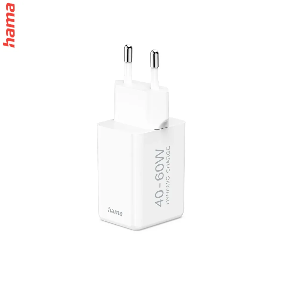 Hama Rýchla USB nabíjačka GaN USB-C PD 40-60 W, AVS dynamické nabíjanie