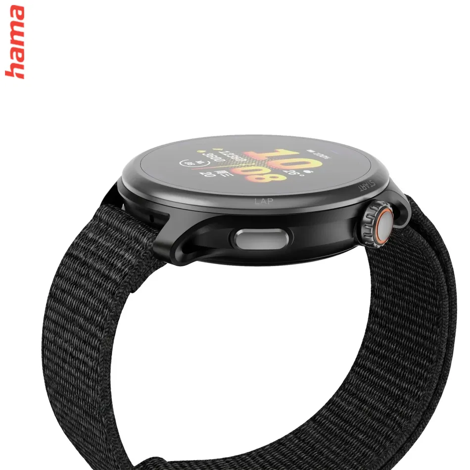 Smart hodinky 9050, bežecké, GPS, offline mapy, 45 mm, 5 ATM, čierne