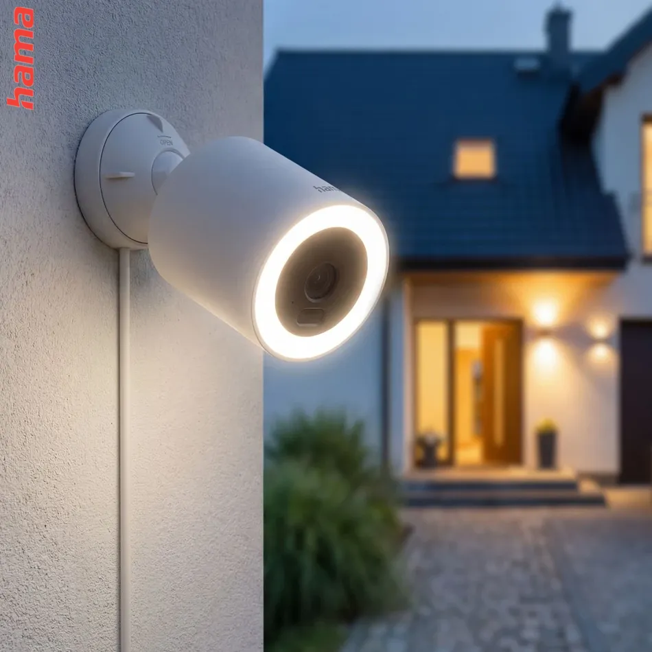 Hama Smart vonkajšia WiFi kamera, LED svetlo, nočné videnie, 2,5K