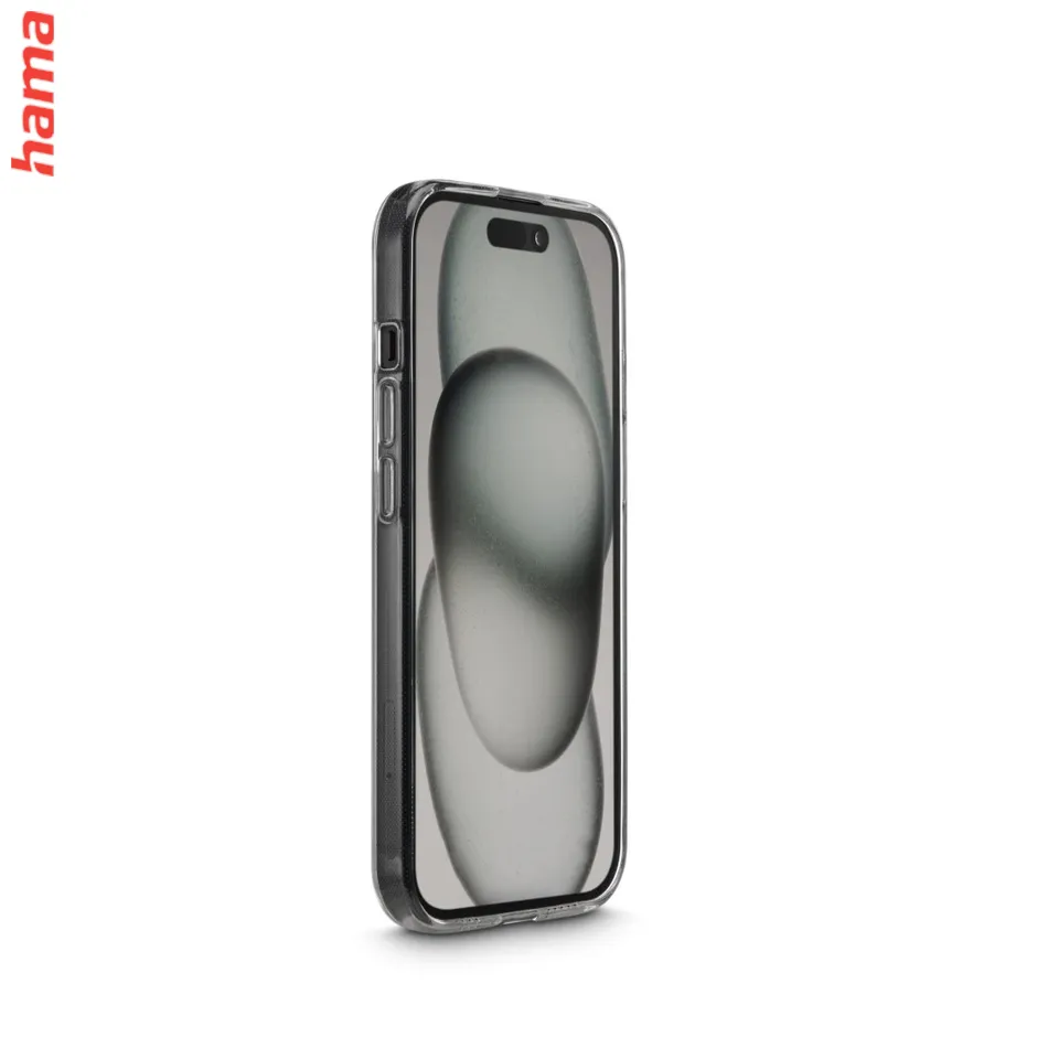 Hama priehľadný kryt na iPhone 15, Always Clear, vyrobený v Nemecku