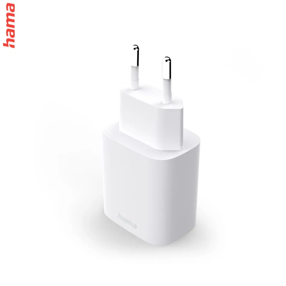 Hama USB nabíjačka, 2x USB-A, 12 W/2,4 A, 20 ks v displeji (cena za ks)