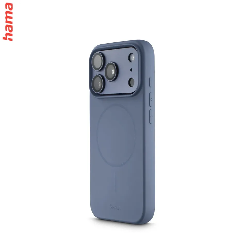 Hama Kryt na iPhone 17 Pro/18 Pro Fantastic Feel, magnetický modrý