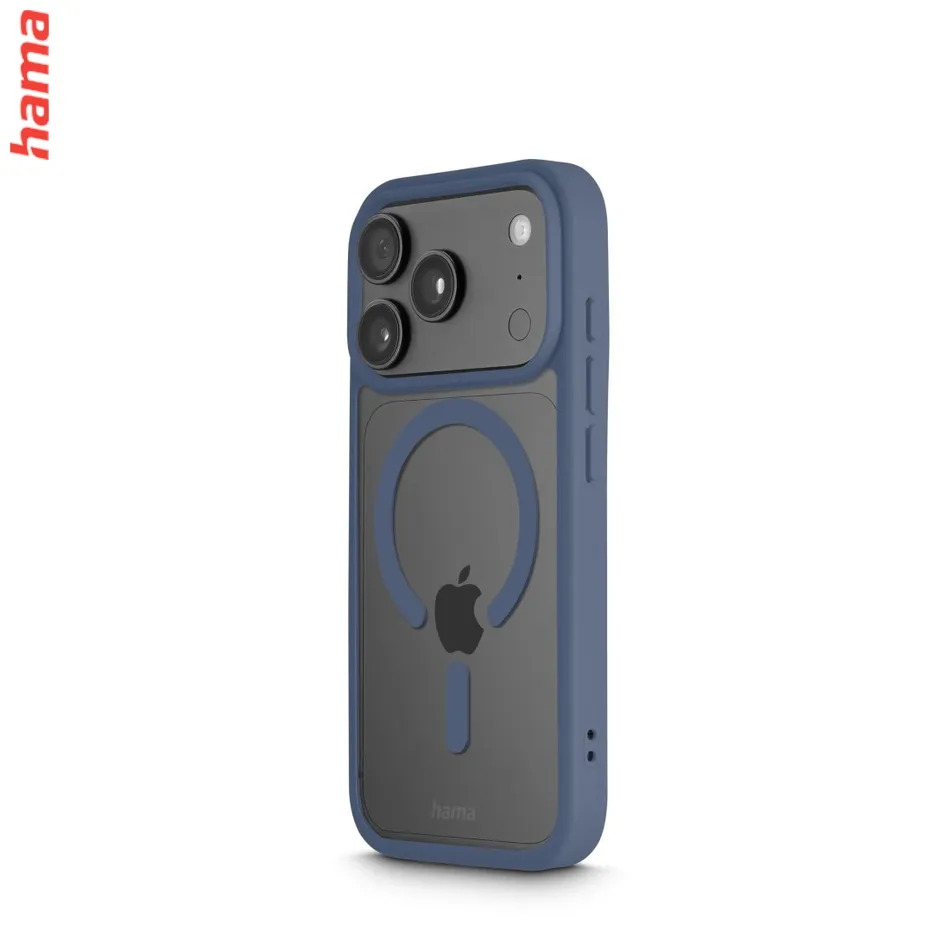 Hama Kryt na iPhone 17 Pro/18 Pro Frame Protect, magnetický modrý rám