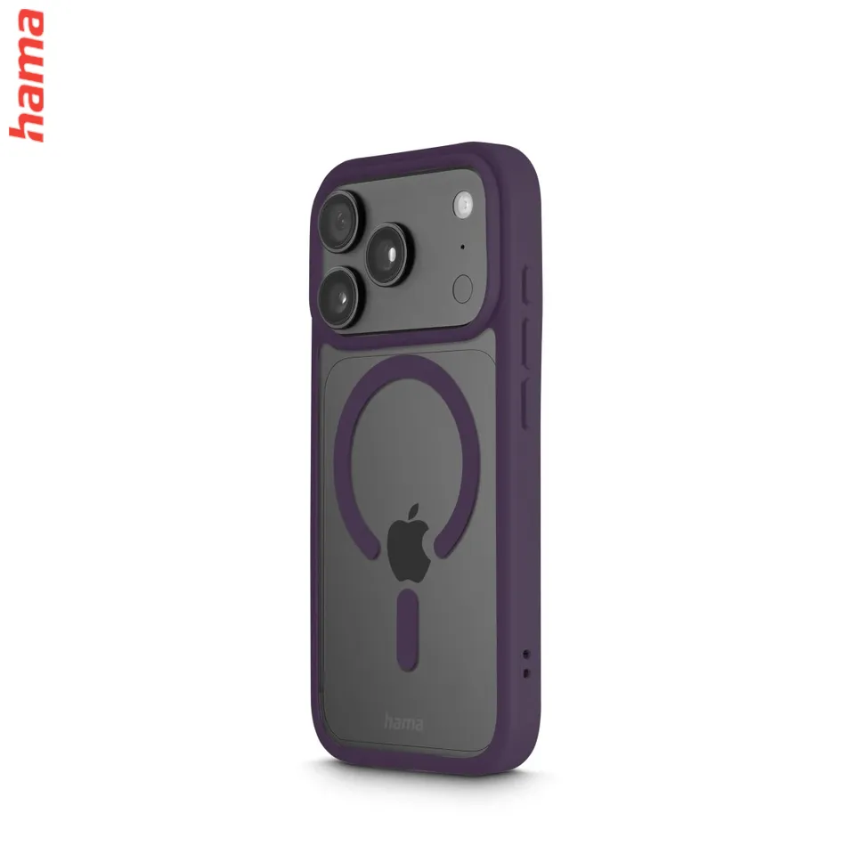 Hama Kryt na iPhone 17 Pro/18 Pro Frame Protect, tmavočervený rám