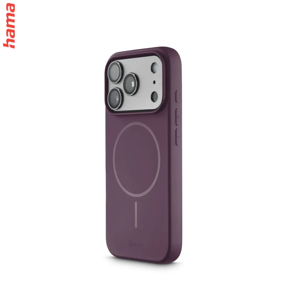Hama Kryt na iPhone 17 Pro Max/18 Pro Max Fantastic Feel, tmavočervený