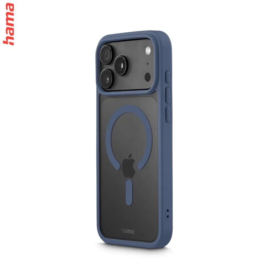 Hama Kryt na iPhone 17 Pro Max/18 Pro Max Frame Protect, magnetický modrý rám
