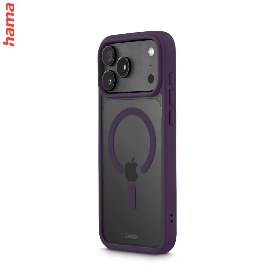 Hama Kryt na iPhone 17 Pro Max/18 Pro Max Frame Protect, tmavočervený rám