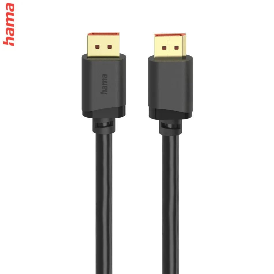 Hama DisplayPort 2.1 kábel UHD/16K, 80 Gb/s, 2 m