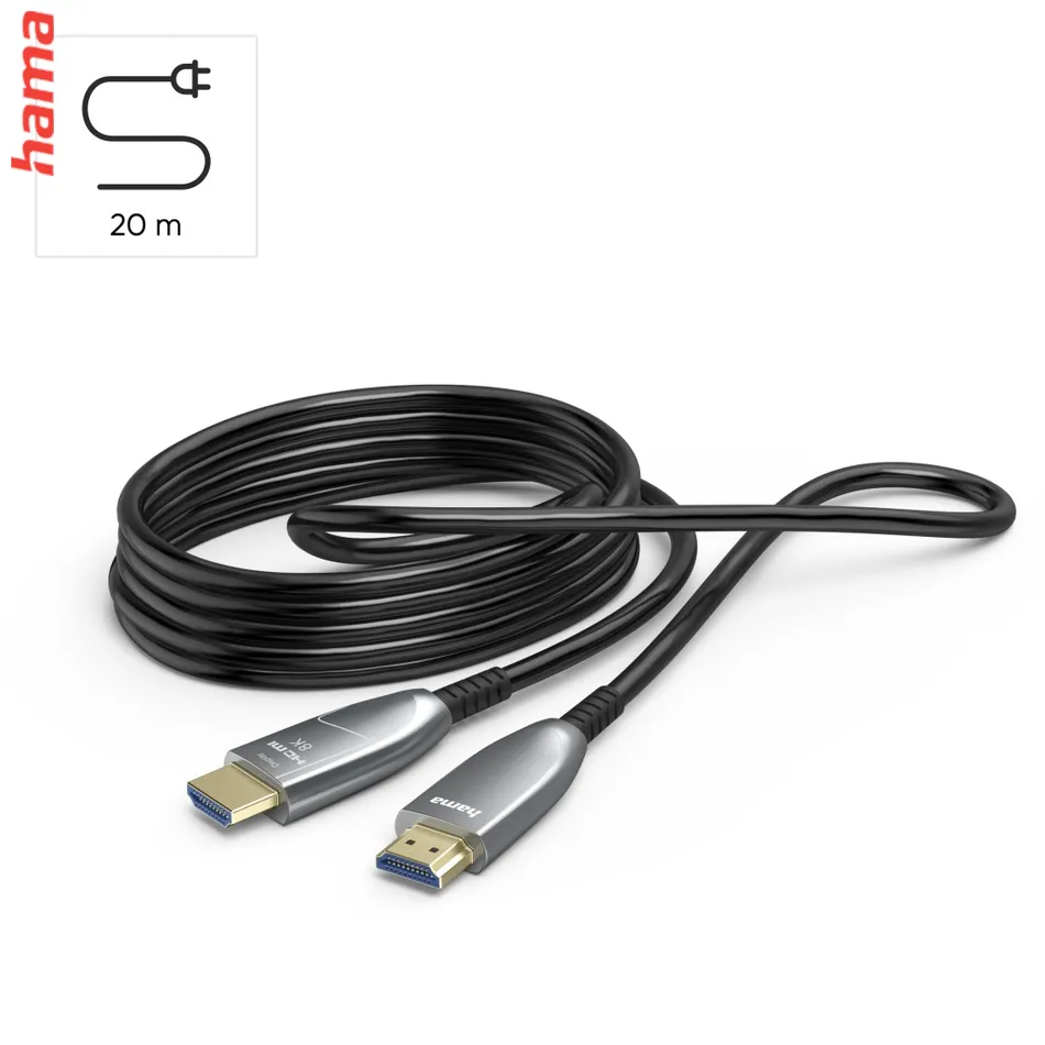 Hama optický aktívny HDMI kábel 8K Ultra High Speed, 20 m