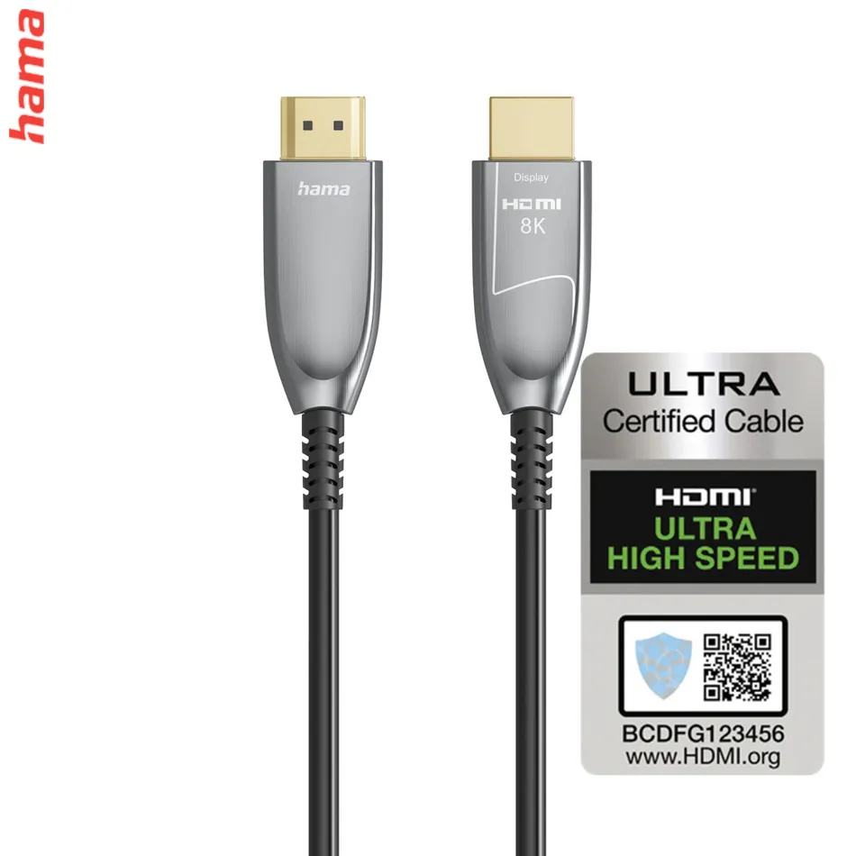 Hama optický aktívny HDMI kábel 8K Ultra High Speed, 20 m