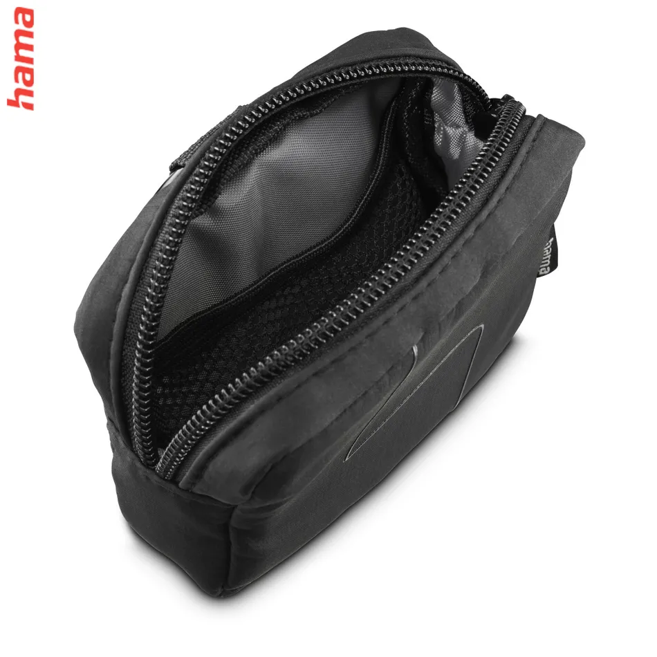 Hama Headphones Bag for In-Ear and Accessories, Snap Hook, Organiser, black
