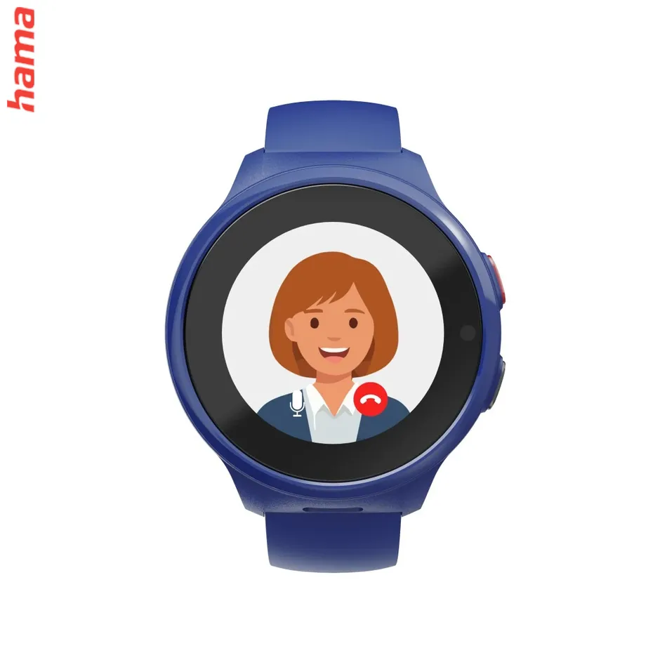 Detské smart hodinky, SIM, GPS, SOS tlačidlo, hlasové/video hovory, modré