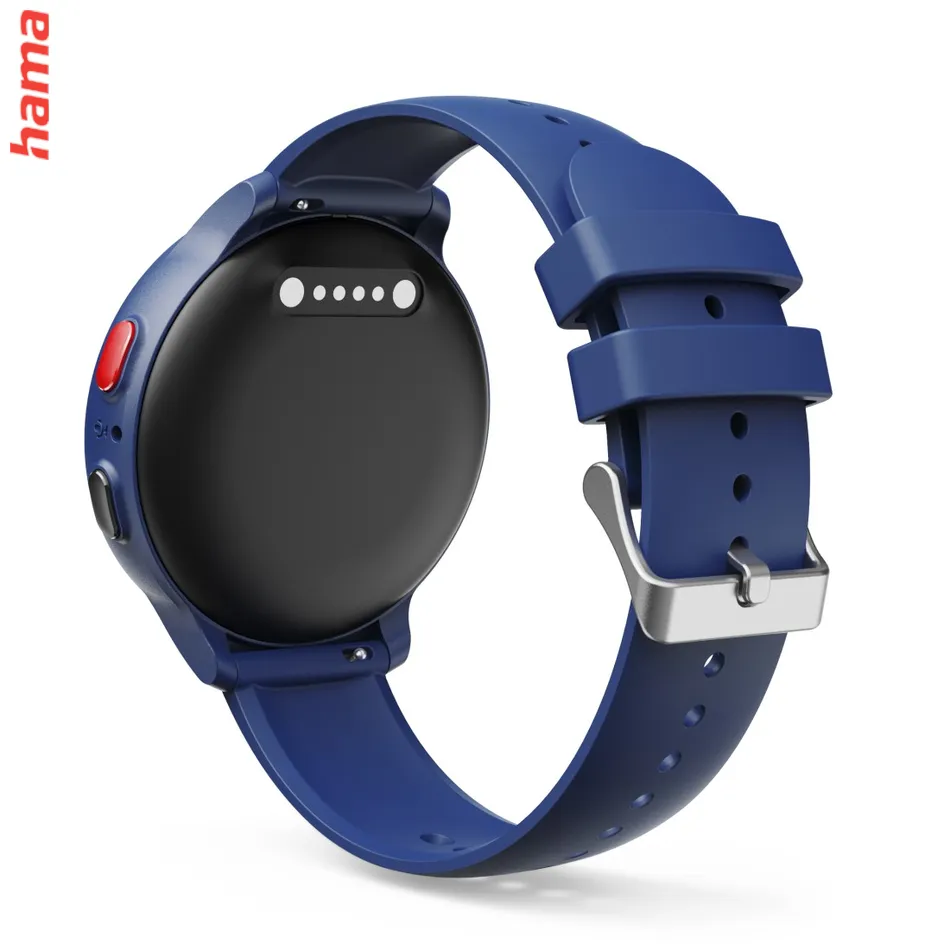 Detské smart hodinky, SIM, GPS, SOS tlačidlo, hlasové/video hovory, modré