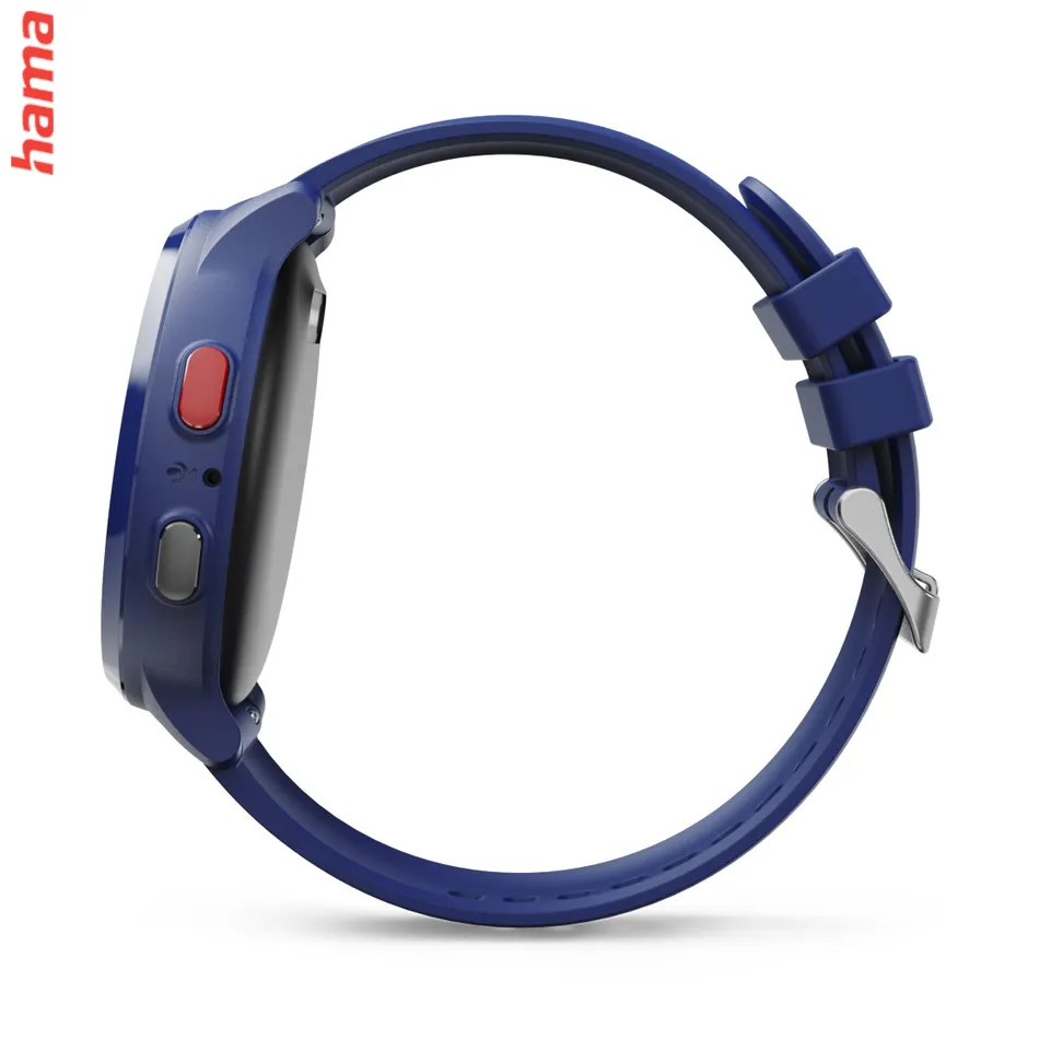 Detské smart hodinky, SIM, GPS, SOS tlačidlo, hlasové/video hovory, modré