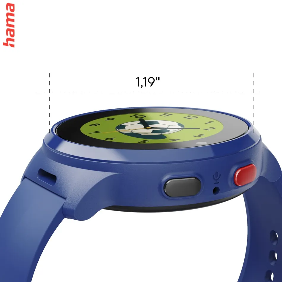 Detské smart hodinky, SIM, GPS, SOS tlačidlo, hlasové/video hovory, modré