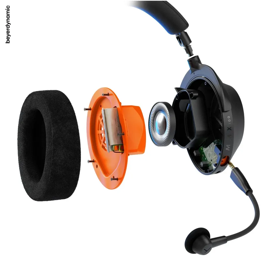 beyerdynamic slúchadlá MMX 100 Wireless bezdrôtový herný headset, USB/Bluetooth, čierny