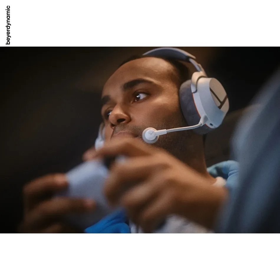 beyerdynamic slúchadlá MMX 100 Wireless bezdrôtový herný headset, USB/Bluetooth, biely