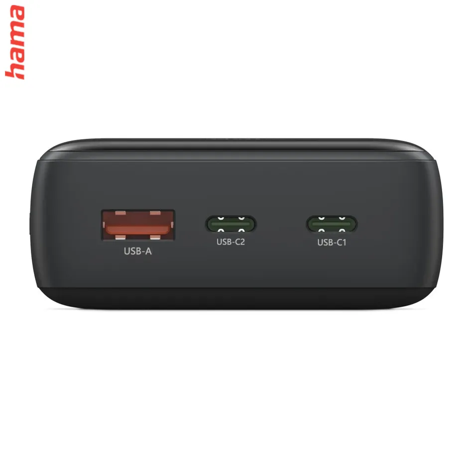 PD20-W20 powerbanka, 20000 mAh, 20 W, 2x USB-C, 1x USB-A, displej