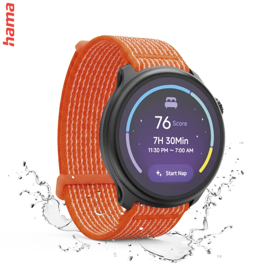 Smart hodinky 9050, bežecké, GPS, offline mapy, 45 mm, 5 ATM, oranžové