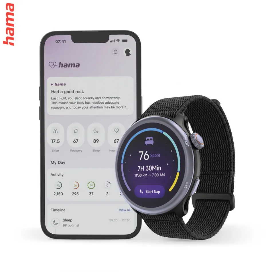 Smart hodinky 9050, bežecké, GPS, offline mapy, 45 mm, 5 ATM, čierne