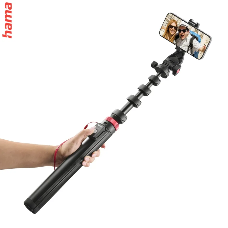 Hama Mobilný statív Solid 160 2D, selfie tyč, diaľková spúšť, max. 160 cm