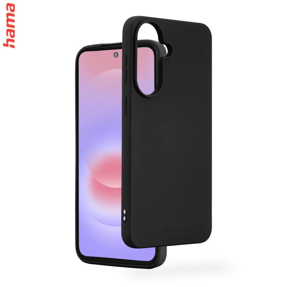 Hama čierny kryt na mobil Samsung Galaxy A37 5G, Fantastic Feel, hebký povrch