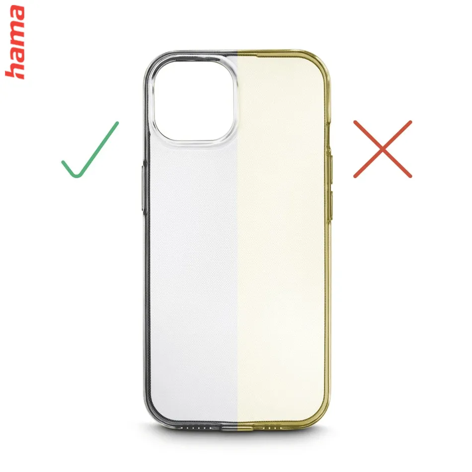 Hama priehľadný kryt na iPhone 15, Always Clear, vyrobený v Nemecku