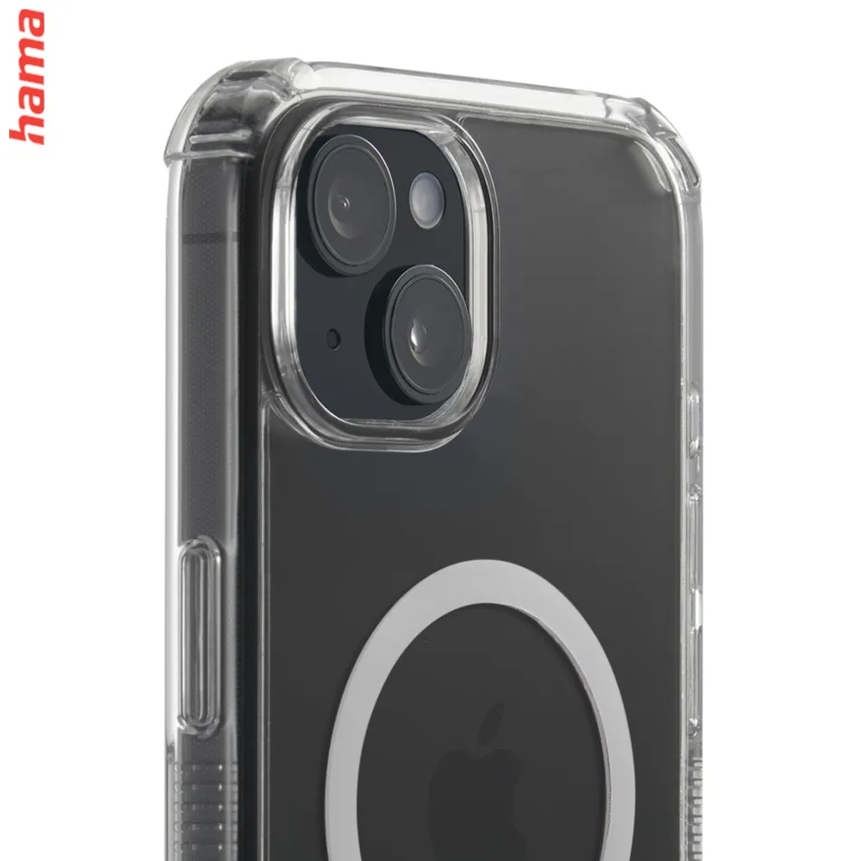 Hama priehľadný MagSafe kryt na iPhone 15, Extreme Protect, D3O