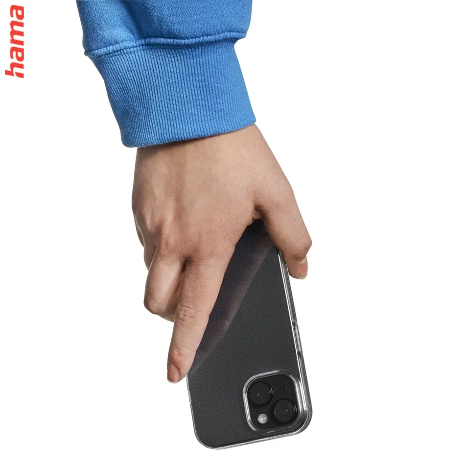 Hama priehľadný kryt na iPhone 15 Pro, Always Clear, z Nemecka