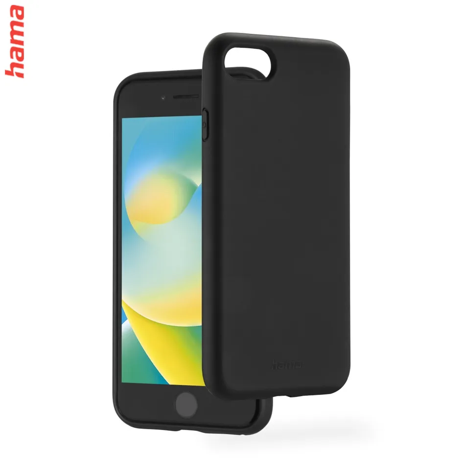 Hama čierny obal na iPhone 7, 8, SE 2020 a SE 2022, Fantastic Feel