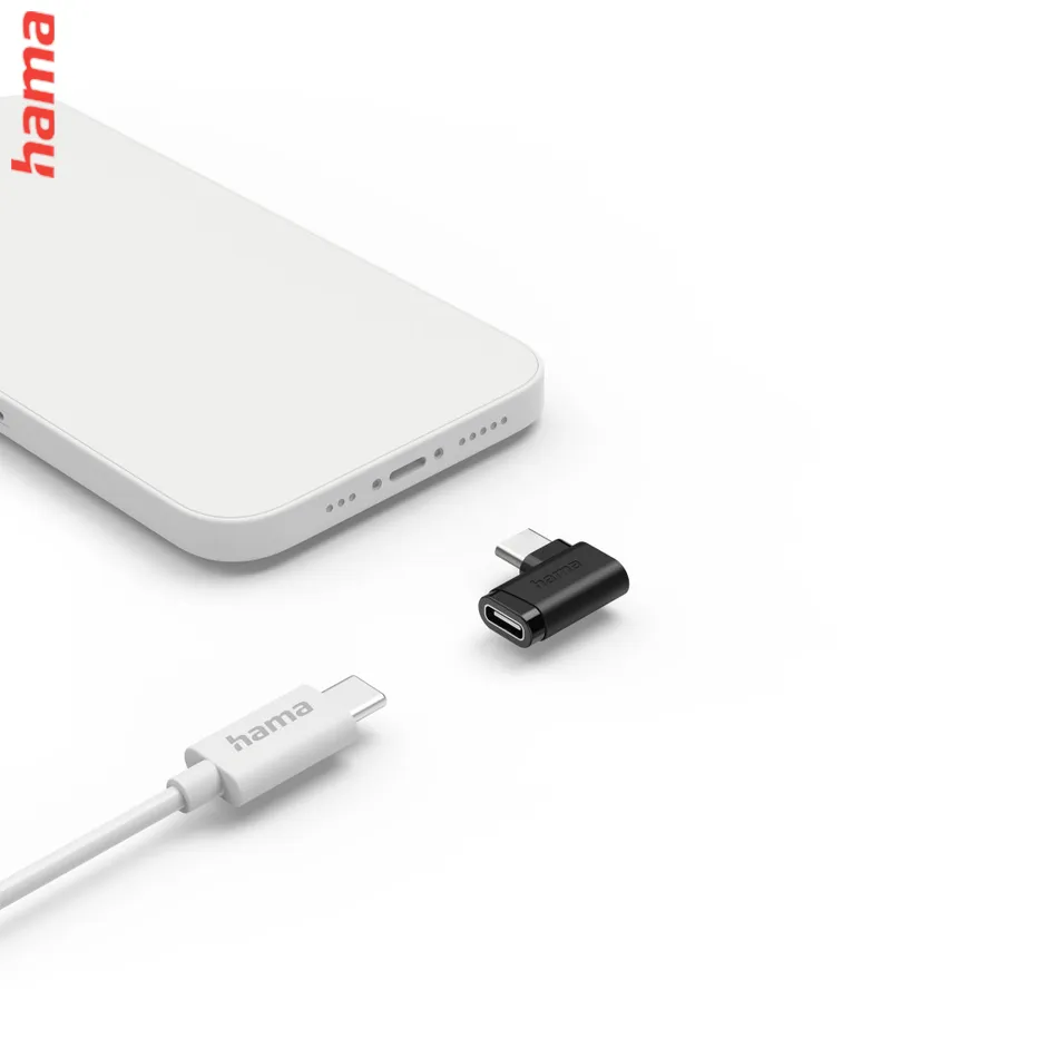 Hama redukcia USB C 3.2 kolmá, 10 Gb/s, 240 W, 2 ks, čierna