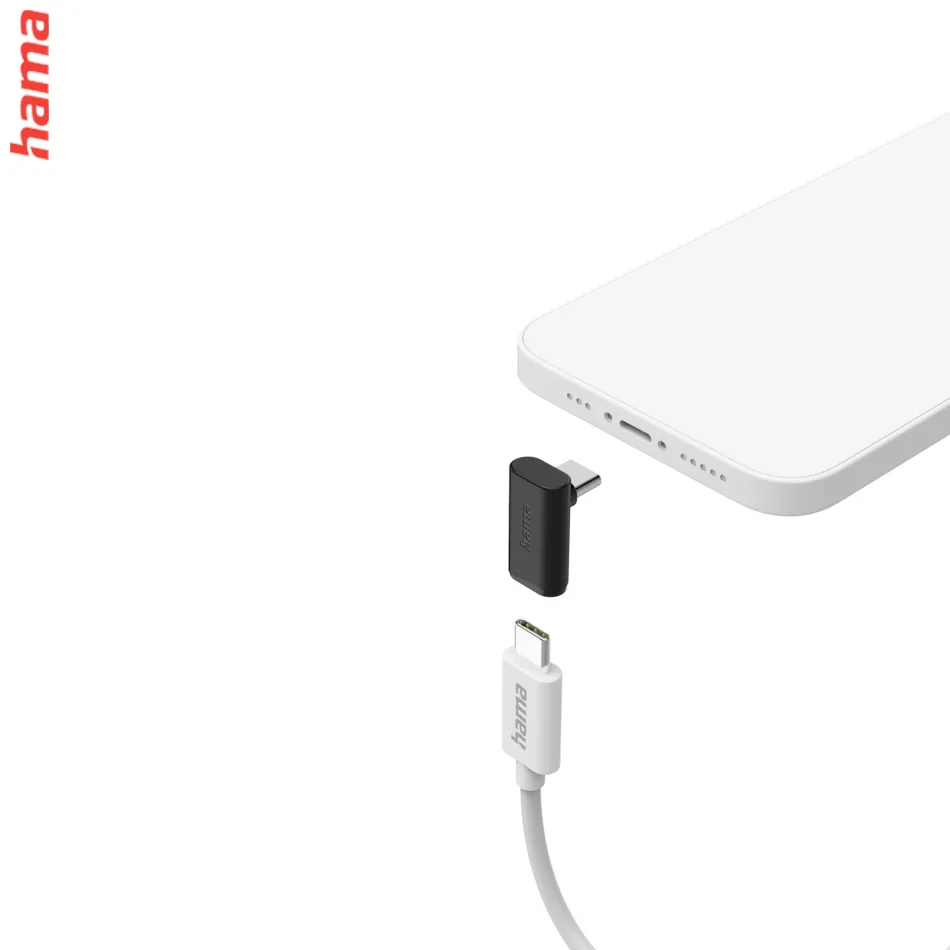Hama redukcia USB C 3.2 kolmá, 10 Gb/s, 240 W, 2 ks, čierna