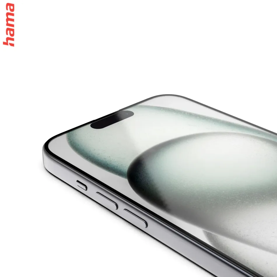 Hama ochranné sklo na iPhone 16 Pro, Extreme Protect, D3O, 10H, čierny rám