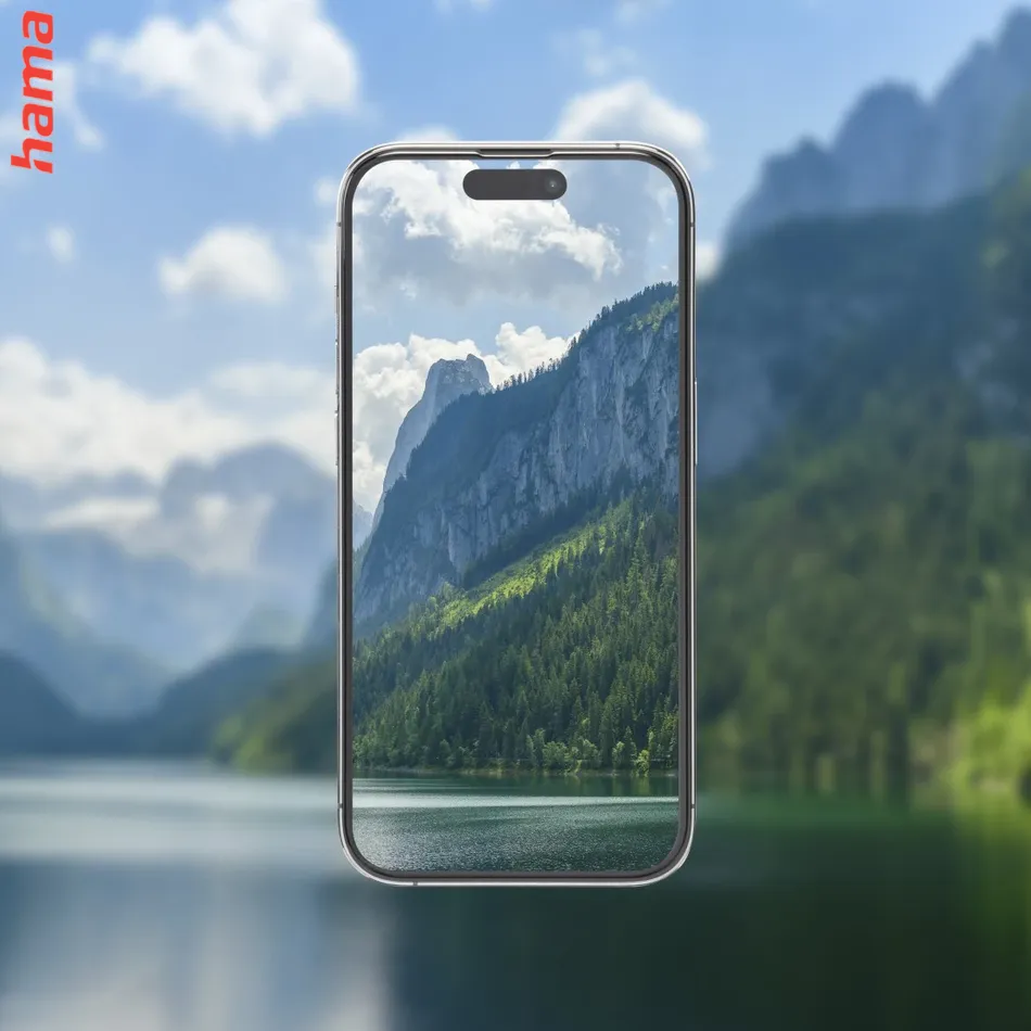 Hama ochranné sklo na iPhone 16 Pro, Extreme Protect, D3O, 10H, čierny rám