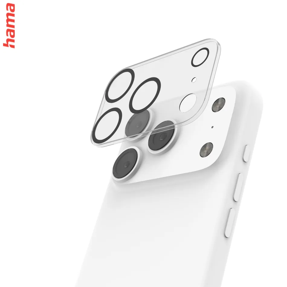 Hama ochrana kamery iPhone 17 Pro Max Cam Protect, tvrdené sklo