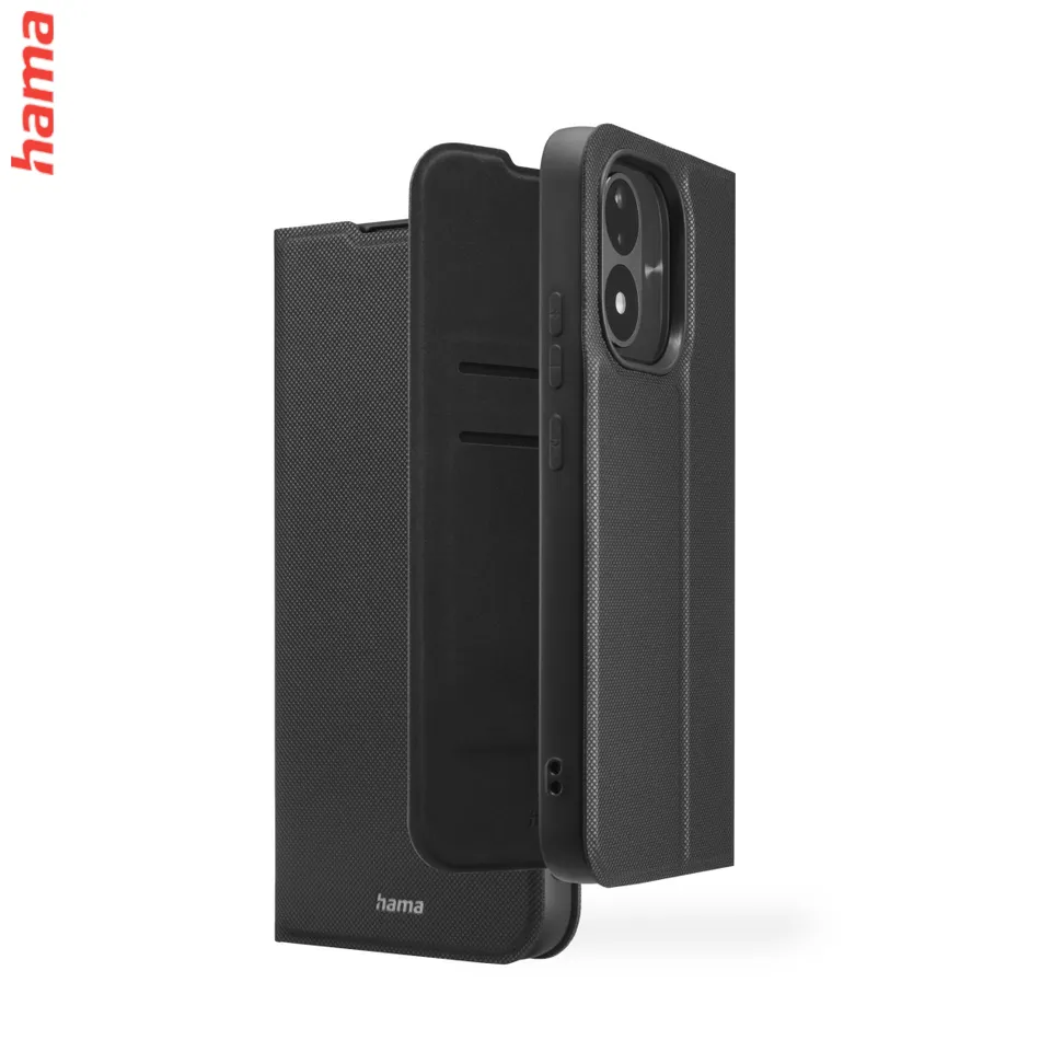 Hama Obal na iPhone 17 Pro/18 Pro Daily Protect, knižkový, čierny