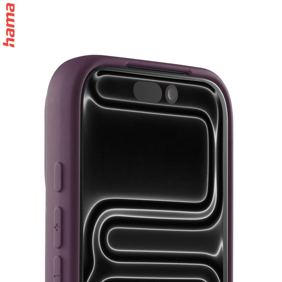 Hama Kryt na iPhone 17 Pro/18 Pro Fantastic Feel, magnetický tmavočervený