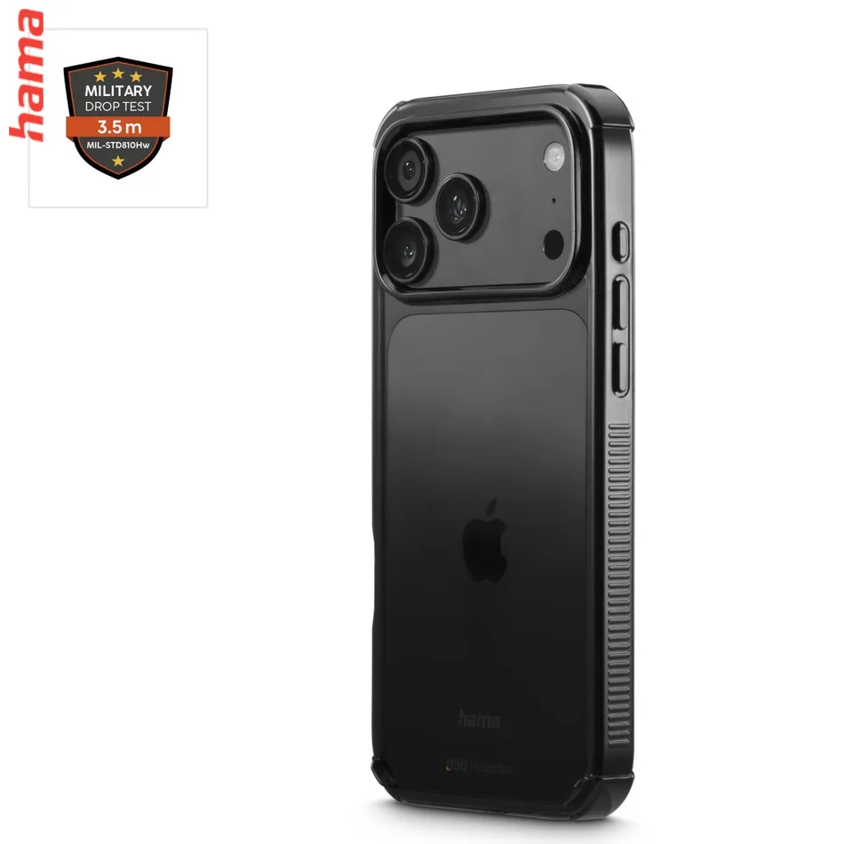 Hama Kryt na iPhone 17 Pro Max/18 Pro Max Extreme Protect D3O, čierny
