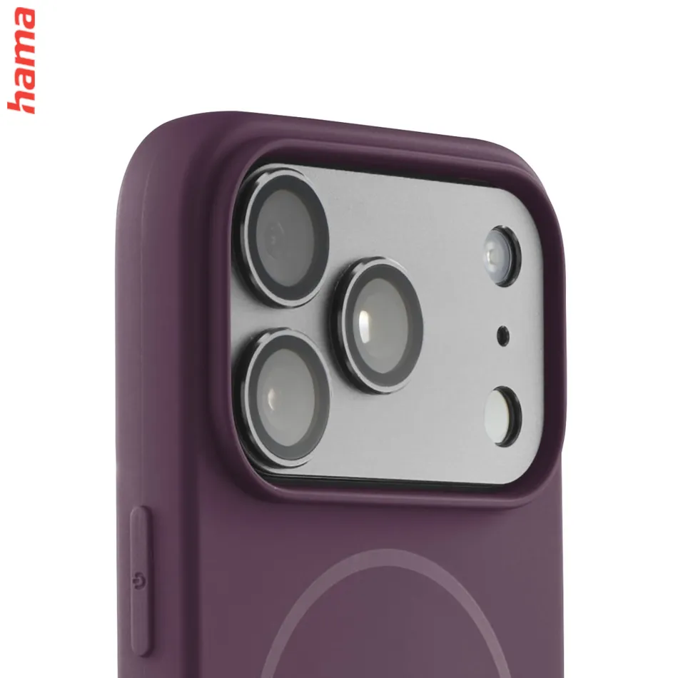 Hama Kryt na iPhone 17 Pro Max/18 Pro Max Fantastic Feel, tmavočervený