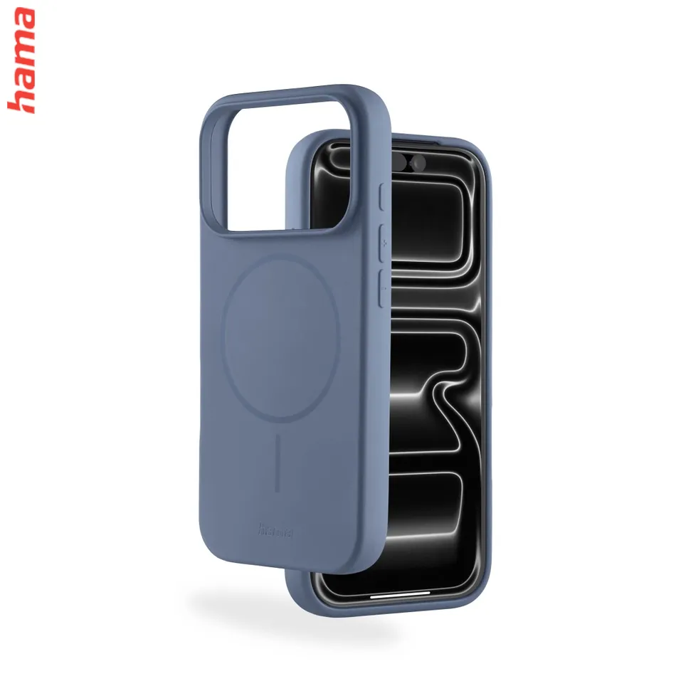 Hama Kryt na iPhone 17 Pro Max/18 Pro Max Fantastic Feel, magnetický modrý