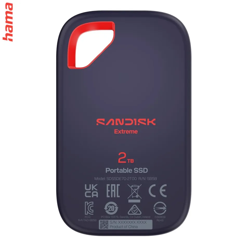 SanDisk Extreme Portable SSD 500 GB, externý SSD disk, USB-C, 2000 MB/s