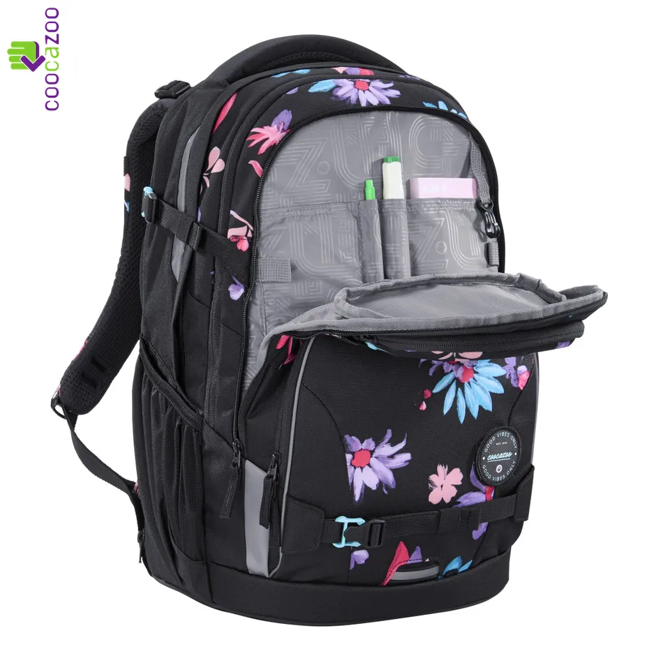 Školní batoh coocazoo PORTER, Floral Artnight, certifikát AGR