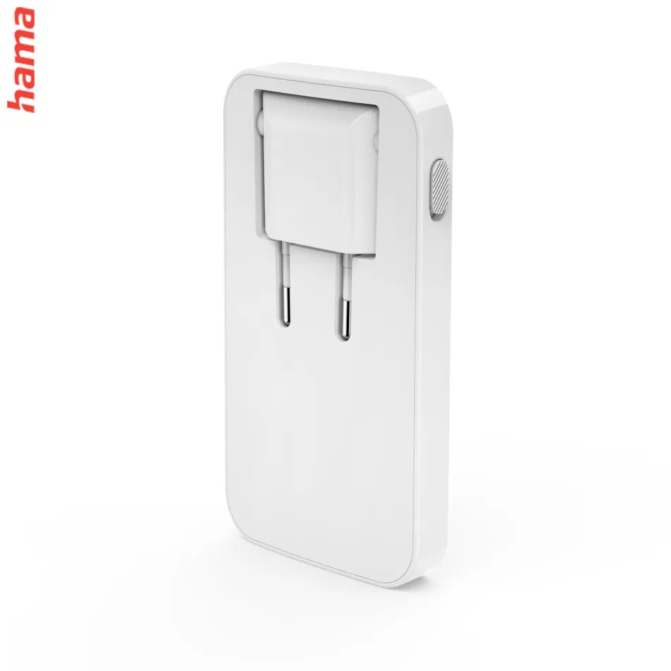 Hama rýchla USB nabíjačka GaN 2x USB-C + USB-A, PD/QC 65 W, plochá, skladacia  