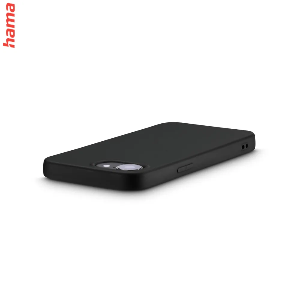 Hama Fantastic Feel, kryt pre Apple iPhone 16e, hebký povrch, čierny  