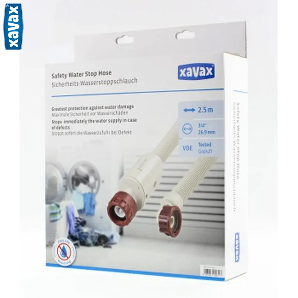 Xavax hadica s poistkou Aquastop pre práčky a umývačky, 2,5 m  