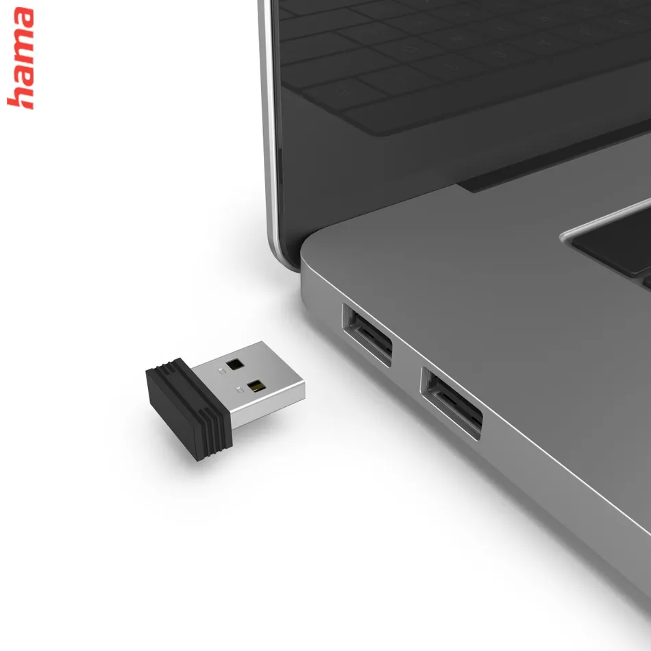 Hama bezdrôtová optická myš MW-600, USB-A/USB-C, čierna  